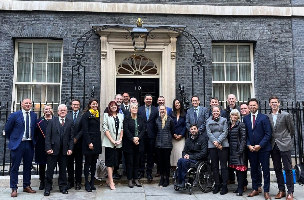 WSA member Tennis Wales visited Downing Street in October 2023.